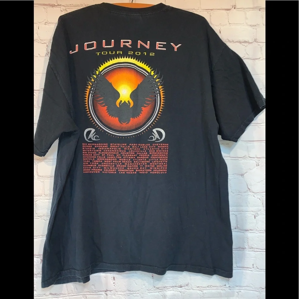 Vintage Journey 2012 Tour Black Shirt Size XL​